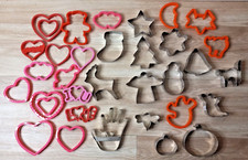 30 Cookie Cutter Holiday Christmas Halloween Valentines Day Lot
