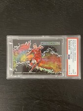 2020 Panini Obsidian Robert Lewandowski Color Blast #2 PSA 9