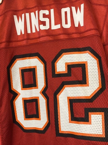 Maglia media autografata firmata Kellen Winslow Jr Buccaneers Reebok on field - Foto 4 di 10