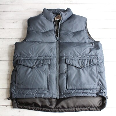 Old Navy Men's Sleeveless Puffer Jacket Vest Size S Navy Blue Down Fill  Winter