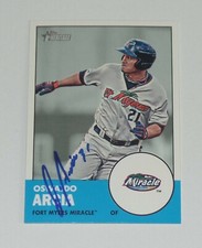 OSWALDO ARCIA SIGNED AUTO'D 2012 TOPPS HERITAGE MINORS CARD #116 TWINS DBACKS
