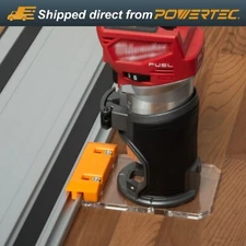 Router Guide Rail Adapter for Milwaukee M18 Fixed Base Trim Router (72026)