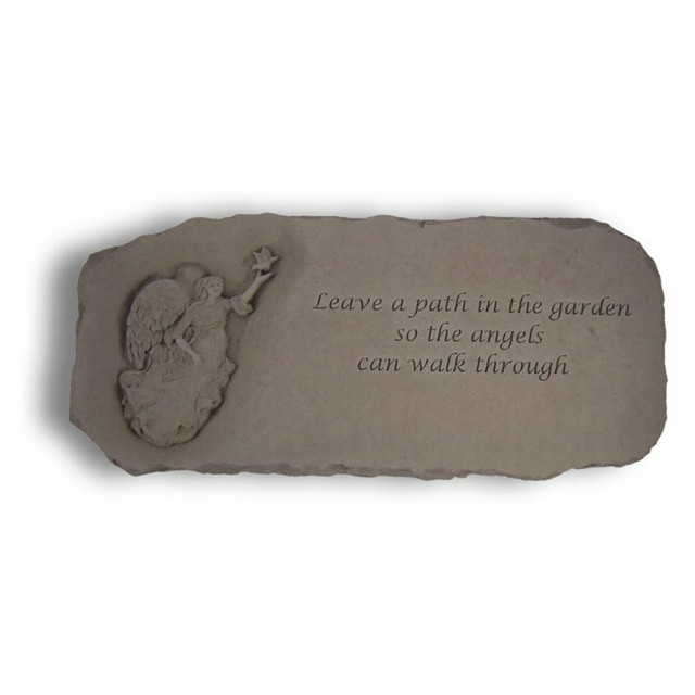 Design Toscano Leave A Path Cast Stone Memorial Garden Bench For