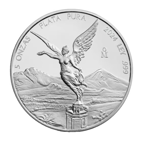Mexico 5 onzas Libertad Angel of Independence MS69 PCGS 5 oz