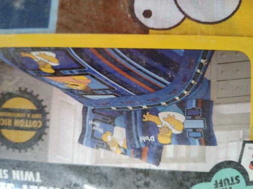 Simpsons Comforter & 3pc MATCHING Sheet Set Twin New HTF VINTAGE BART LISA HOMER - Picture 8 of 20