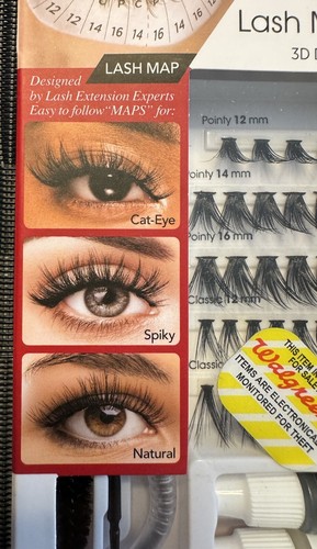 Kiss KLCTK02 Lash Couture 3D Faux Extension Lash Mapping Kit 42 Cluster - Picture 2 of 12