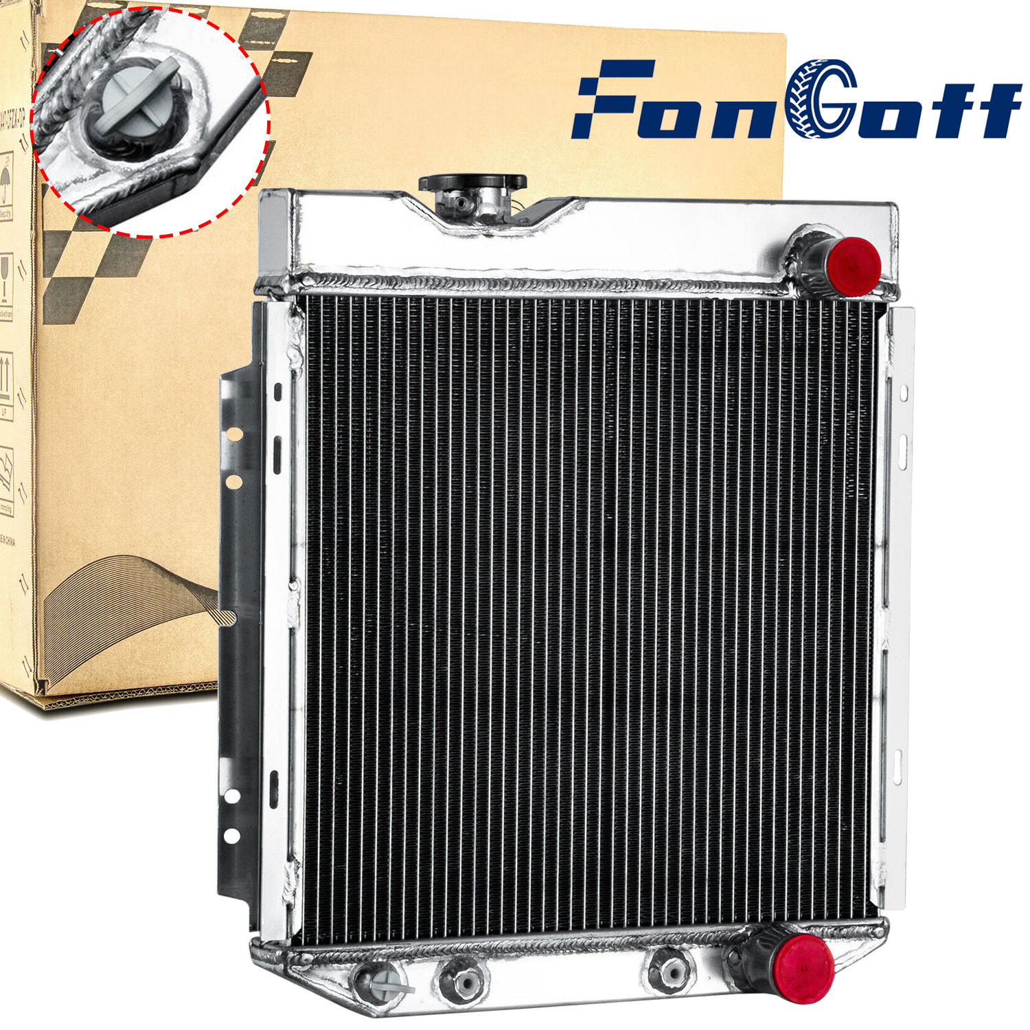Fit 1960-1966 1965 Ford Mustang Falcon/Mercury Comet 4Row Aluminum Radiator US