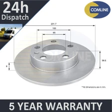 Fits Polo Golf Beetle Bora Fabia Ibiza A1 Comline Rear Brake Disc #1