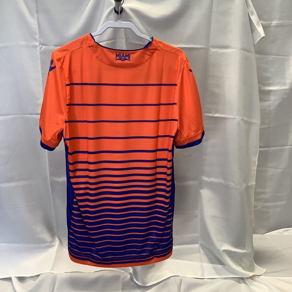 Maillot de foot homme Macron Miami FC grand bleu orange avec