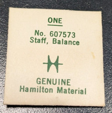 NOS Genuine Hamilton Watch Balance Staff Grades 75 77 757 761 780 Part 607573