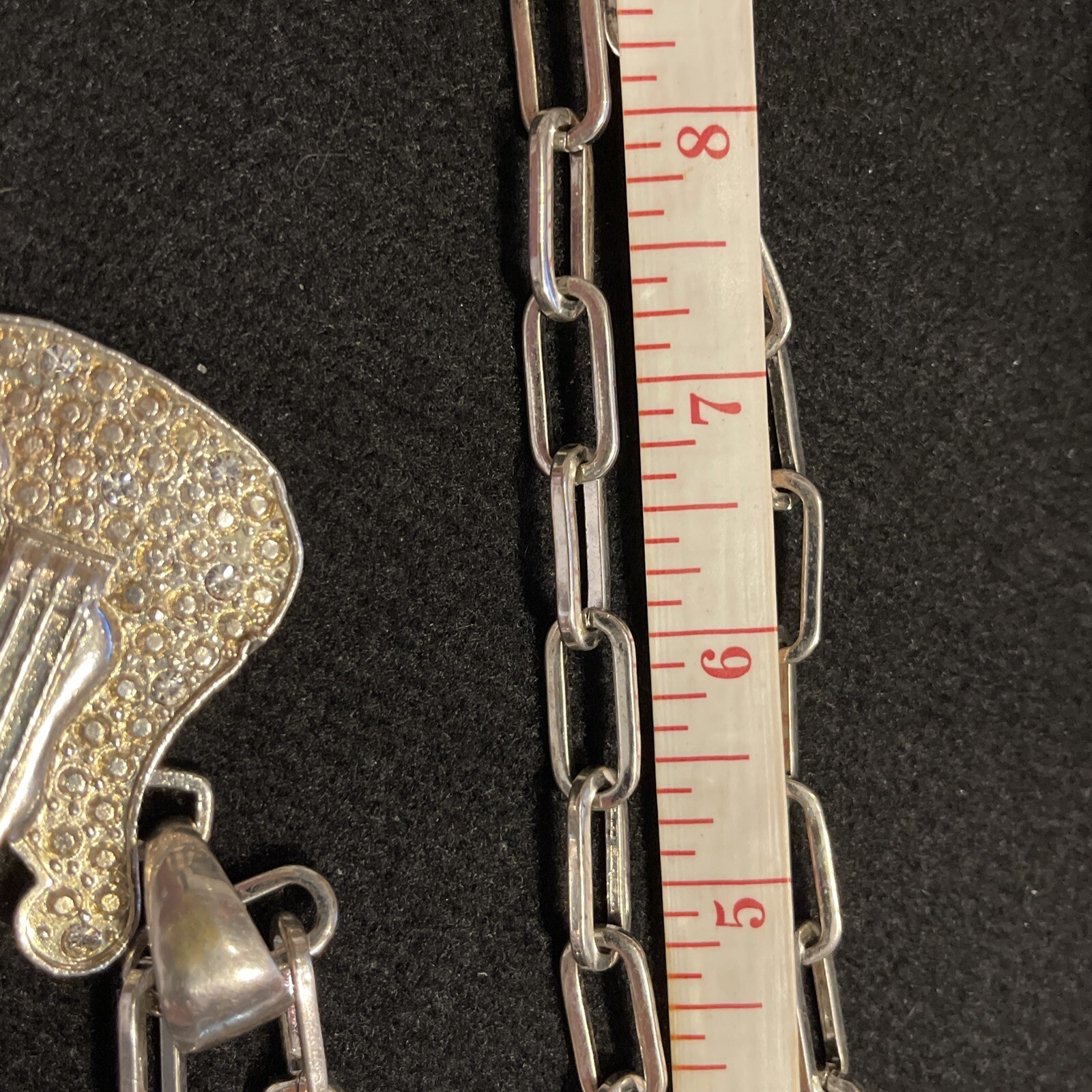 Rare Solid 925 Sterling Silver Electric Guitar Pe… - image 4