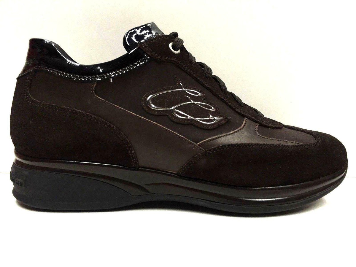 SCARPE SNEAKERS DONNA CRISTIANO GUALTIERI 531 MORO PELLE SHOES