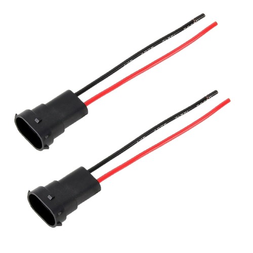 Wiring Pigtail Male H8 Two Harness Fog Light Bulbs Plug Socket Plug Cable Lamp - Picture 3 of 8