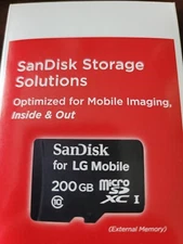 NEW SanDisk Ultra 200GB Micro SDXC UHS-I U1 Card: High-speed Class 10. 