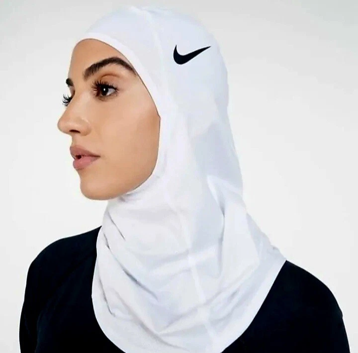 zuurgraad Formulering lengte Nike Pro HIJAB White Size XS/S Performance With Dri Fit Technology | eBay