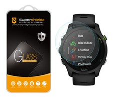 2X Tempered Glass Screen Protector for Garmin Forerunner 255s Music 41mm 