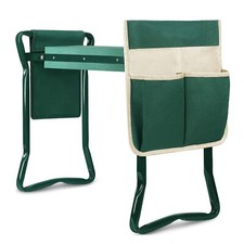 Folding Garden Kneeler Bench Kneeling Soft Eva Pad Seat With Stool Pouch New