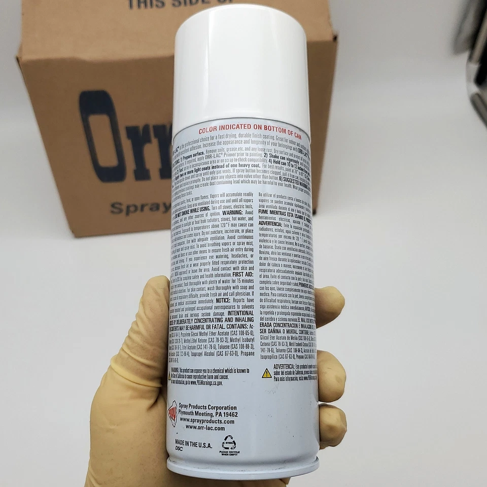 Pintura en aerosol Orr-lac interior exterior plana negra resistente 10-904 paquete de 12 oz Foto 3 de 4