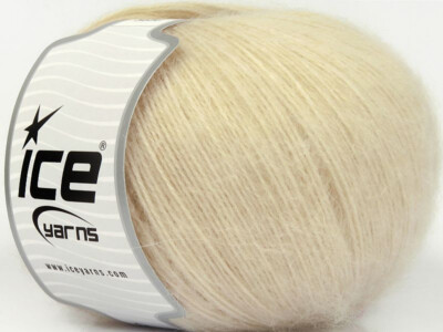 ANGORA SOLID Cream Color Ice Yarn  100g, 601y