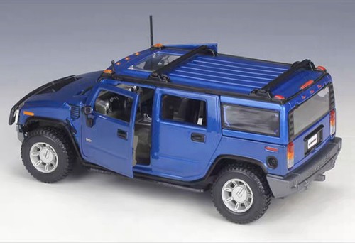 Modellino auto in metallo scala 1:24 2003 Hummer H2 giocattoli ornamento IDEA REGALO - Foto 7 di 11