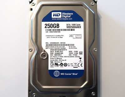 WD WD2500AAKX-001CA0 HANNNTJME (WMAY) Malaysia 250gb 3.5" Sata HDD ...