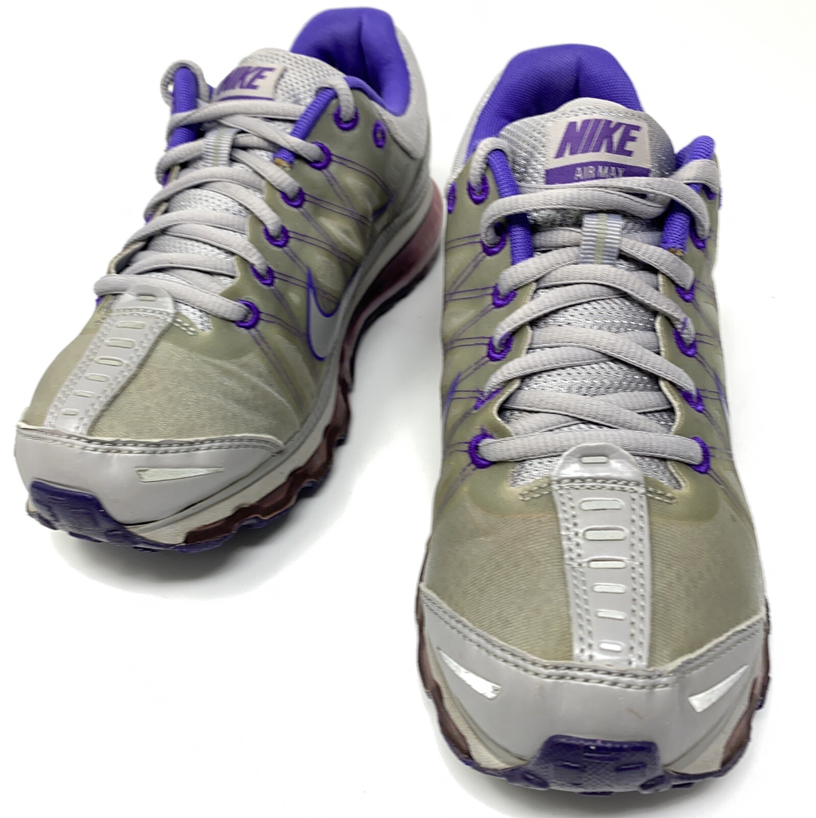 Nike Air Max 476784-050 Women's Running Shoes Sneakers Gray Purple Sz 7.5 M