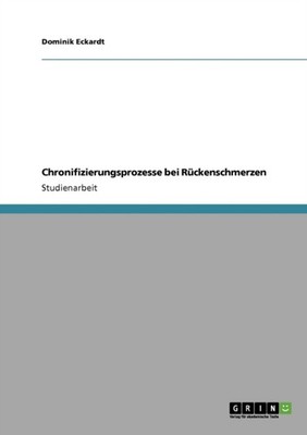 Eckardt - Chronifizierungsprozesse bei Rckenschmerzen - paperback or  - G555z