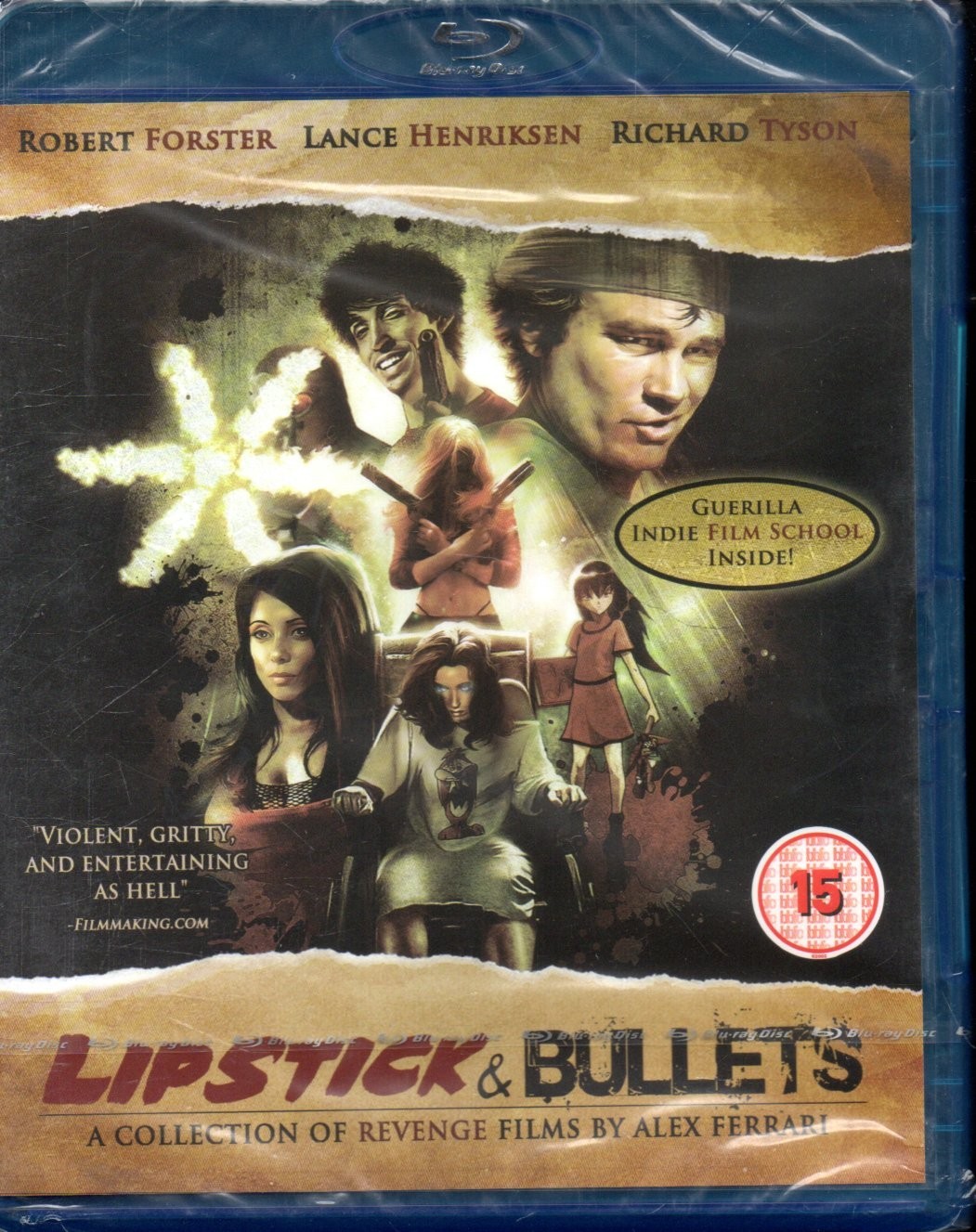 LIPSTICK & BULLETS - Lance Henriksen, Robert Forster - Blu-Ray *NEW & SEALED*