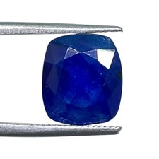 Loose Gemstone Natural Blue Sapphire Cushion Cut 7.30 Cts 10.5x9mm For Ring