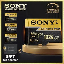 SONY Micro SD Card 1TB 512GB 256GB 128GB TF Memory Card Extreme 1TB U3 4K High