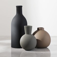 Ceramic Vase Set of 3, Vases Home Decor Rustic Farmhouse Decor Pottery Vases ...