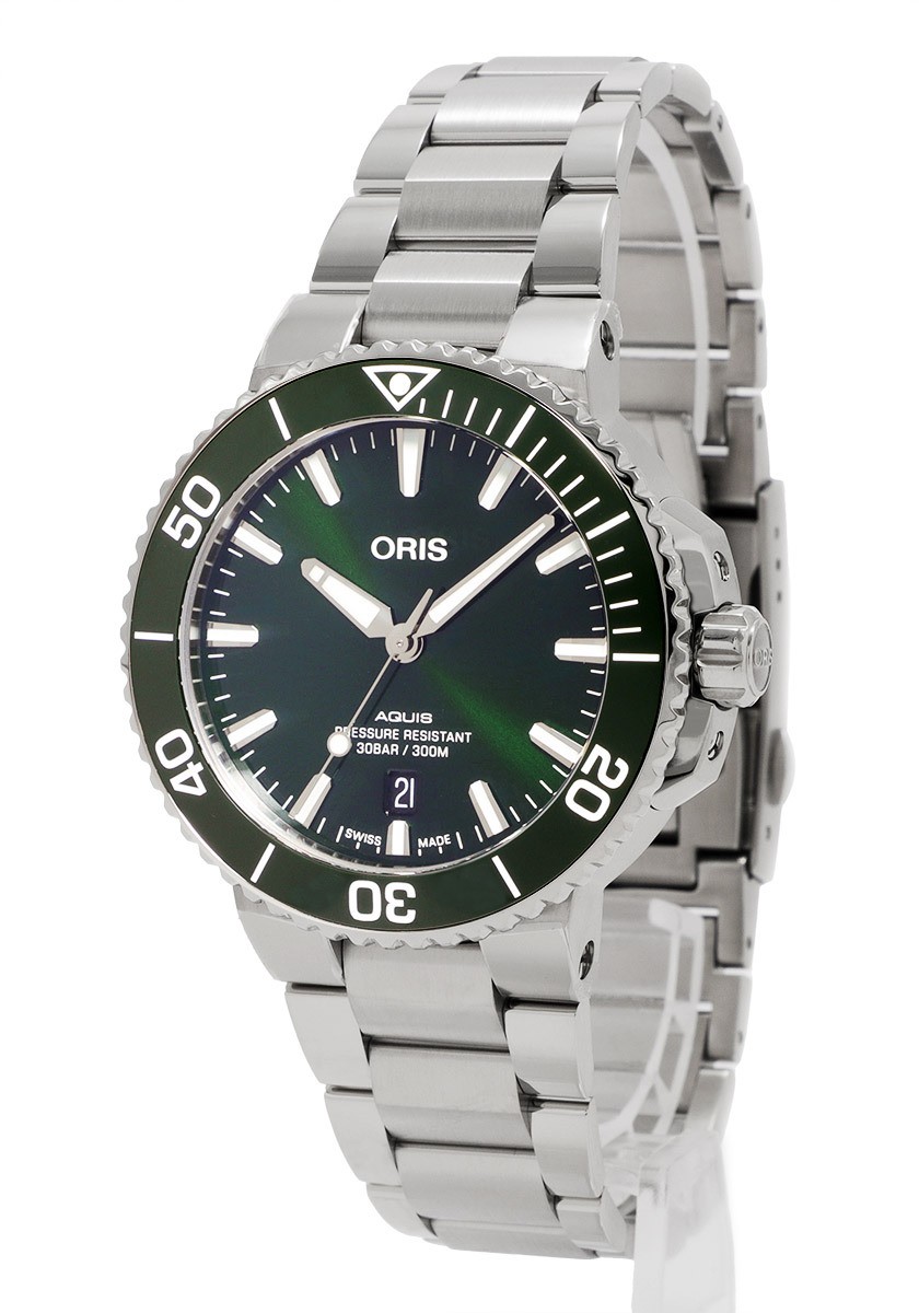 Oris Aquis Date Mens Dive Watch 300m Water Resistant 733 7766 4157M