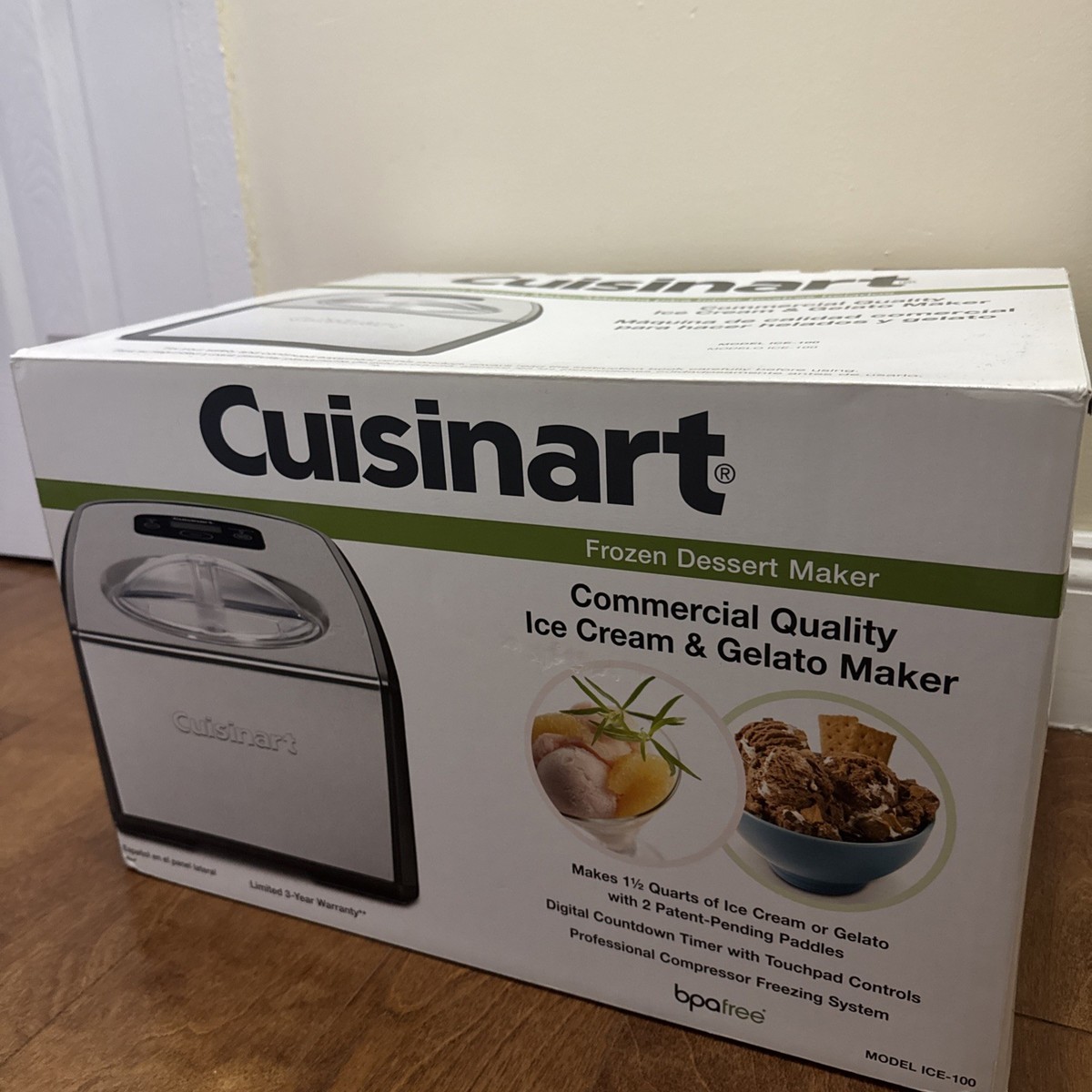 Cuisinart ICE-100 Ice Cream and Gelato Maker for sale online | eBay