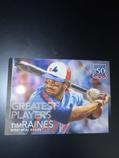 2019 Topps Update Tim Raines #150-41 150 Years of Baseball Black #'d /299 Expos