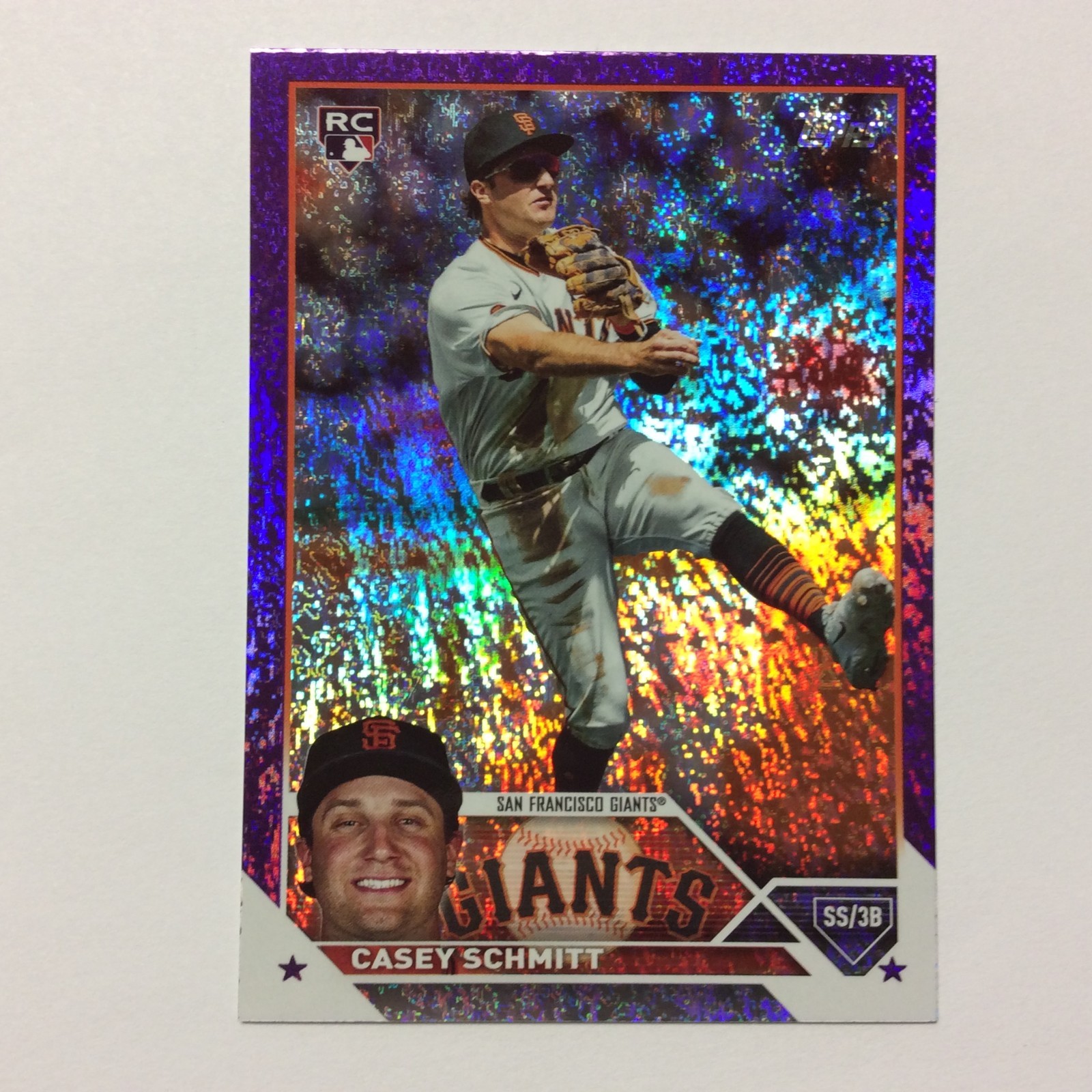 2023 Topps Update Series - Casey Schmitt #US133 Purple Foil /799 (RC)