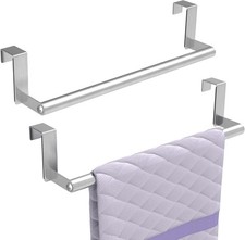 Over The Door Towel Rack Kitchen Towel Holder Over Cabinet Door Towel Bar