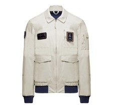 AERONAUTICA MILITARE Giacca Pilot Uomo Tecnica Con Patch AB3049UCT04290 Bianco