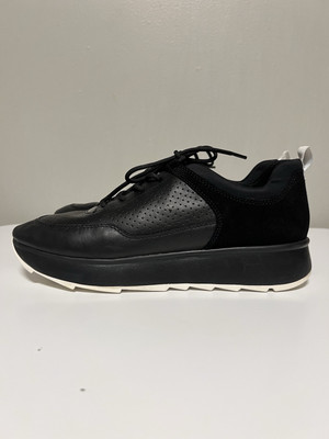 GEOX Respira Women's Italian Patent Black Leather Patent Wedge US 10 EU 40