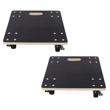 Heavy Duty Furniture Dolly 2 Pack, 15 Inch, 1320 Lbs Capacity, 4 PP Wheels, M...