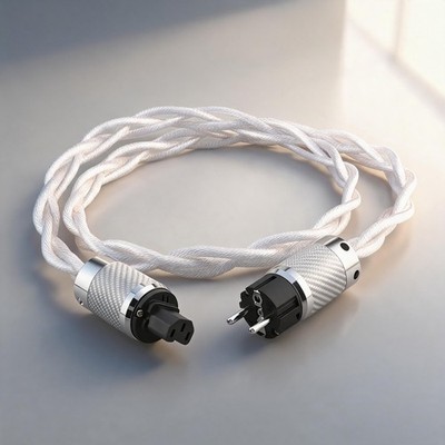 HiFi Audio Power Cable US AC EU Schuko Silver Plated OCC PC Power Supply Cord