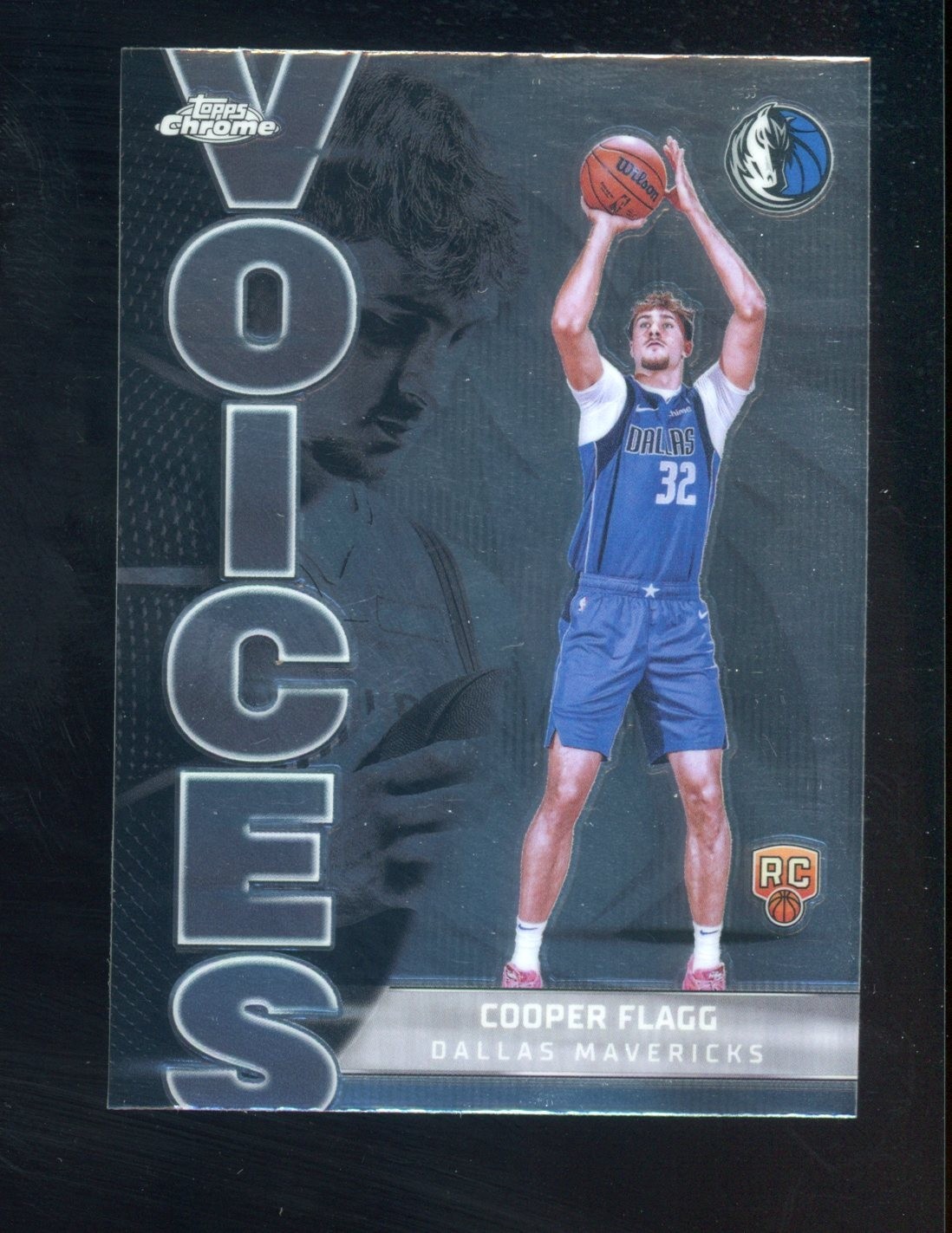 2025 Topps Chrome Voices #VS-6 Cooper Flagg Mavericks RC Rookie