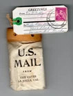 O493 USA - La Jolla CA - 1955 US Mail Bag Souvenir w/ Puzzle to Canada / Customs