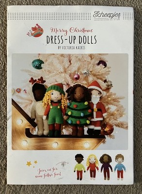 Häkelanleitung Weihnachten Anzieh Puppen - Weihnachtsmann - Elfe - Baum - Rentier 