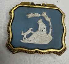 VINTAGE 1970 Max Factor HYPNOTIQUE  Creme Perfume Compact, "The Wishing Tree"