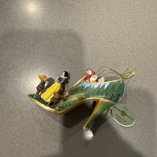 Bradford Exchange Once Upon a Slipper Disney Zapato Ornamento Blancanieves - Imagen 11 de 11