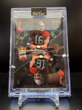 CZB798 - 2026 Wild Card Stacked Deck - Joe Montana - Black Tie - Mirror - 1/1
