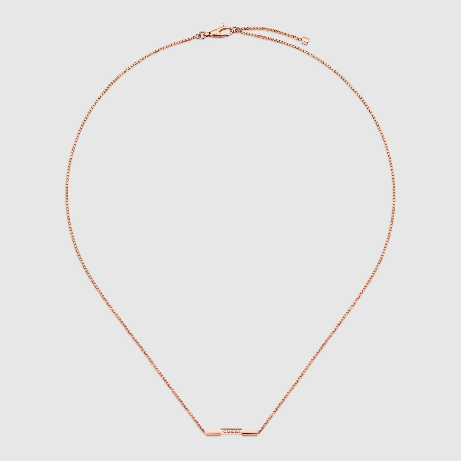 Gucci Link To Love Necklace YBB6622108002 Necklace 18K Rose Gold 42 45cm Women 270690₽