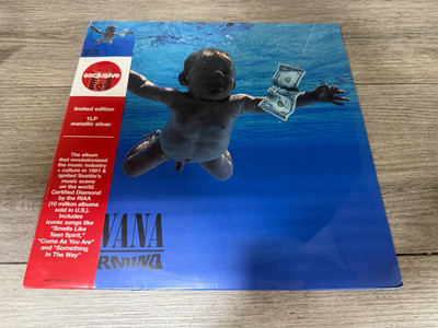 Nevermind by Nirvana (Target Exclusive Metallic Silver Vinyl) Sealed 