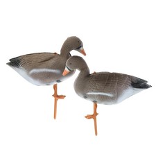 2x Outdoor Lifelike Goose Decoy Full Size Decoys Deterrent