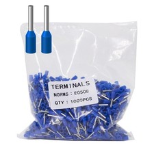 1000pcs Wire Ferrules Terminals Kit for Electrical and Industrial Applications